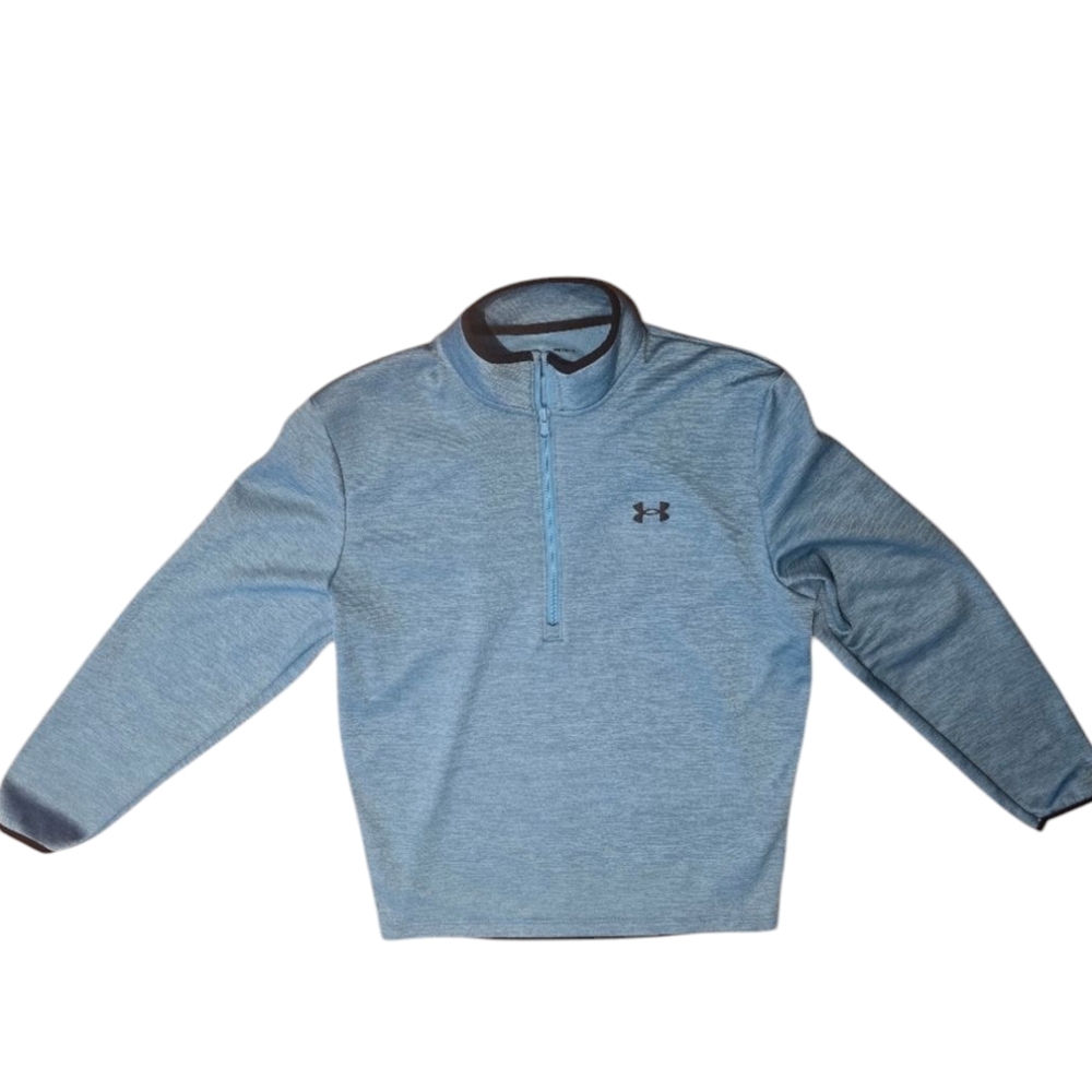 Under Armour Fleece Quarter Zip Pull Over Jacket Size Medium - Picture 2 of 5